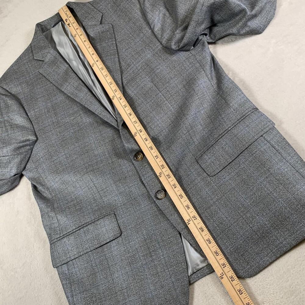 Ralph Lauren Blazer Mens 42R Plaid Wool Silk Sport Coat Dillard’s Made Canada - Picture 7 of 15